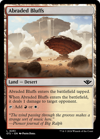 Abraded Bluffs (OTJ-251)  Foil - Outlaws of Thunder Junction