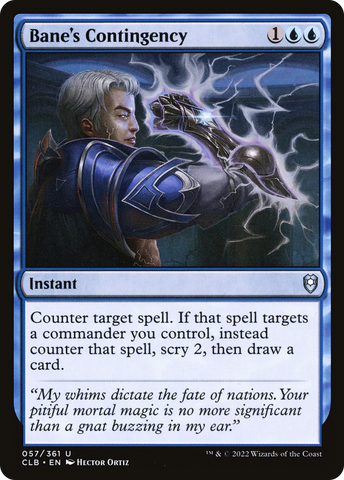 Bane's Contingency (CLB-057)  - Commander Legends: Battle for Baldur's Gate