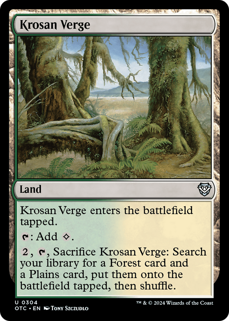 Krosan Verge (OTC-304)  - Outlaws of Thunder Junction Commander