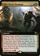Dire-Strain Rampage (Extended Art) (MID-370)  Foil - Innistrad: Midnight Hunt: (Extended Art)