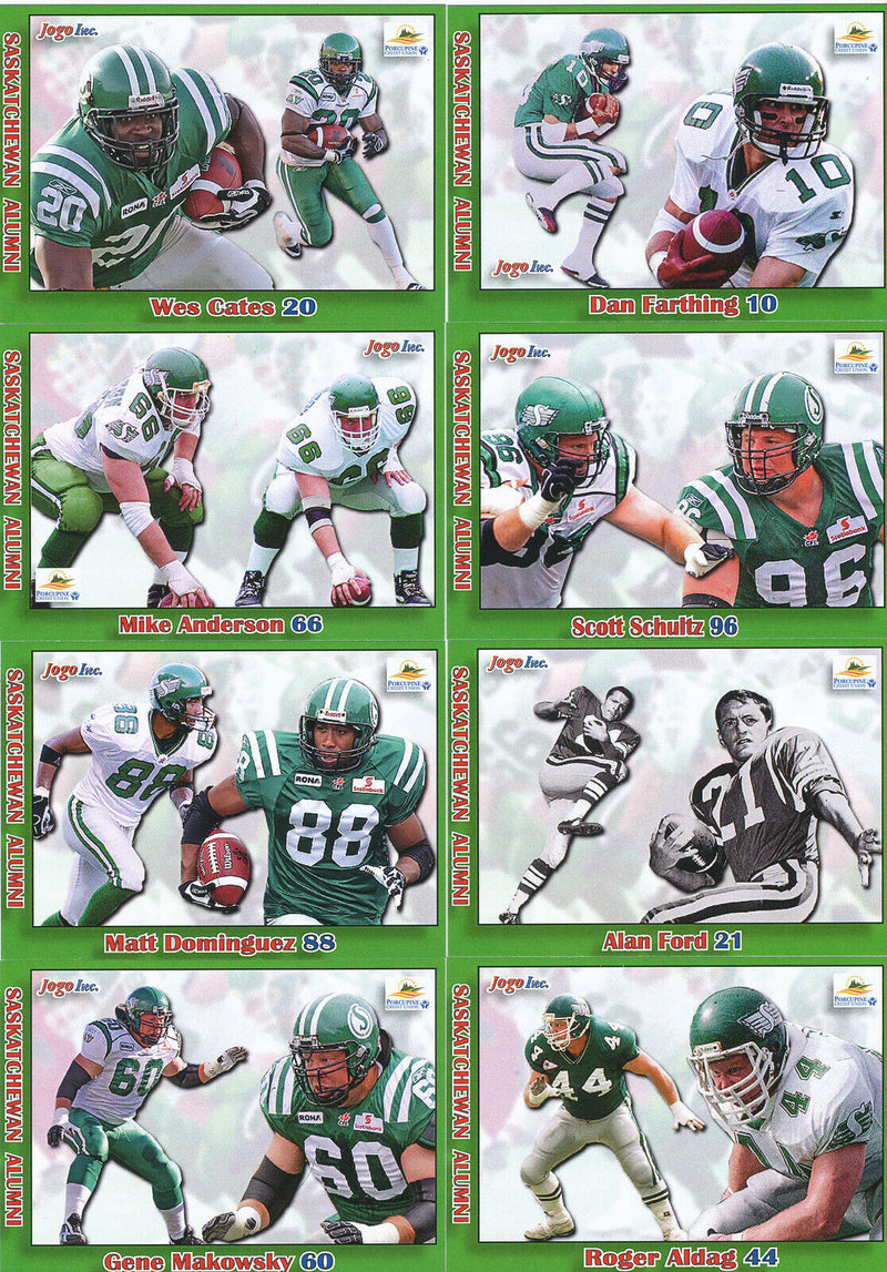 2013 Jogo CFL Alumni Association Saskatchewan Roughriders Singles
