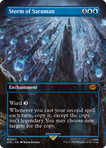 Storm of Saruman (Borderless) (LTR-413)  Foil - The Lord of the Rings: Tales of Middle-earth