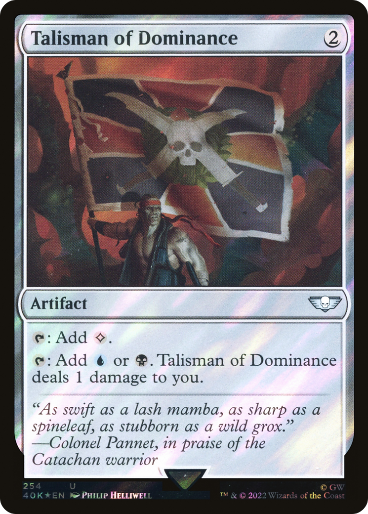 Talisman of Dominance (254) (Surge Foil) (40K-254)  Foil - Warhammer 40,000 Commander