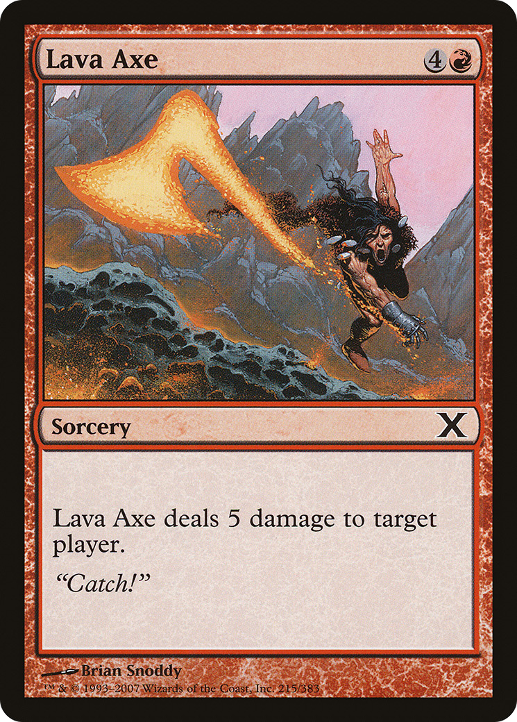 Lava Axe (10E-215)  - Tenth Edition