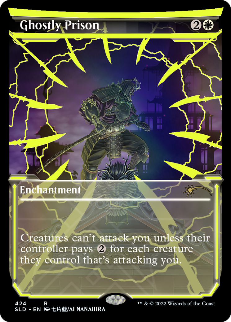 Ghostly Prison (Neon Yellow) (SLD-424)  Foil - Secret Lair Drop: (Showcase)