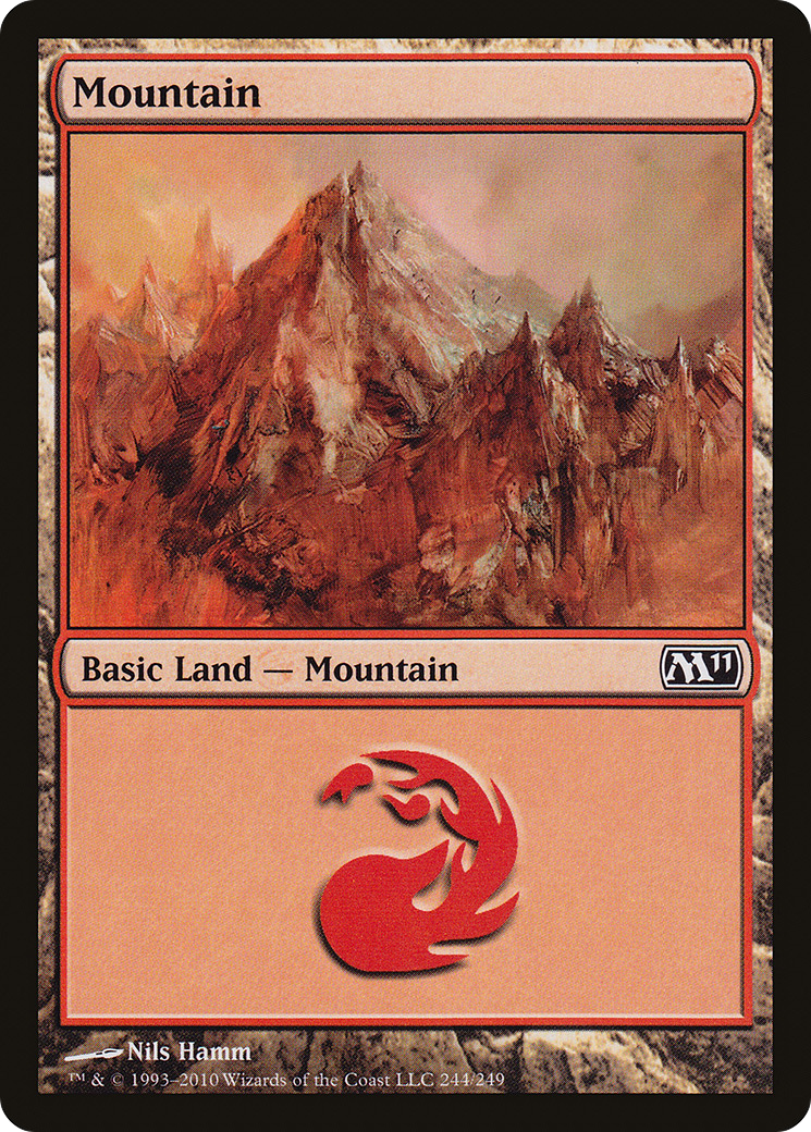 Mountain (244) (M11-244)  Foil - Magic 2011