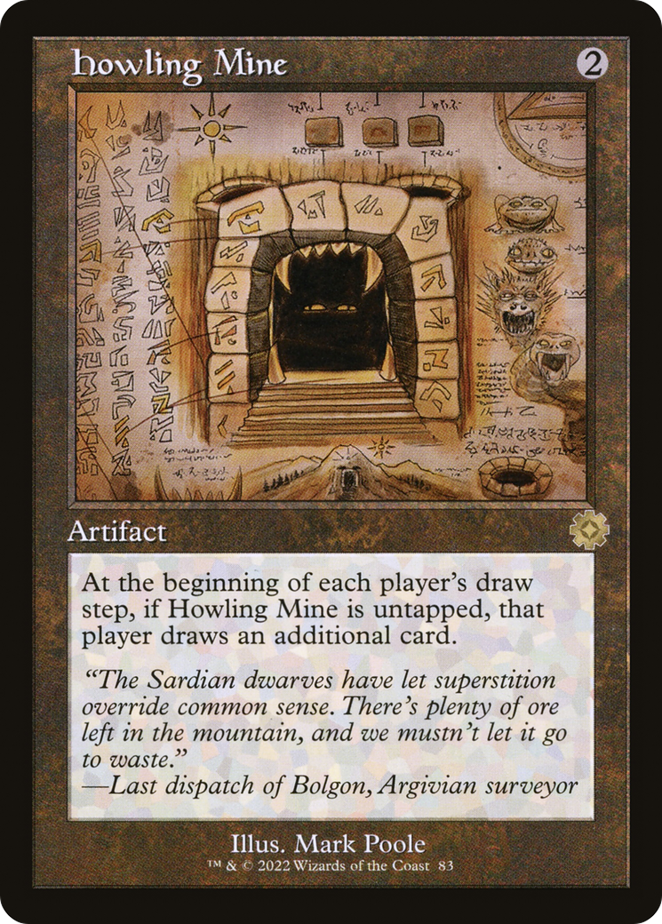 Howling Mine (Schematic) (BRR-083)  - The Brothers' War Retro Artifacts