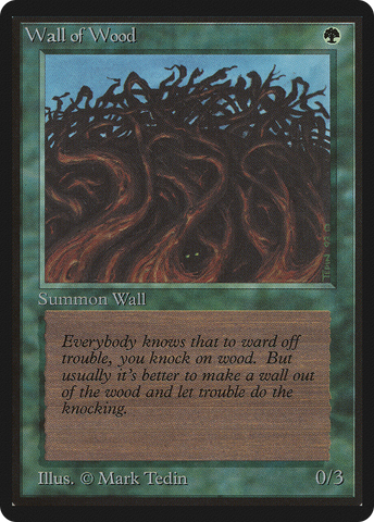 Wall of Wood (LEB-)  - Limited Edition Beta