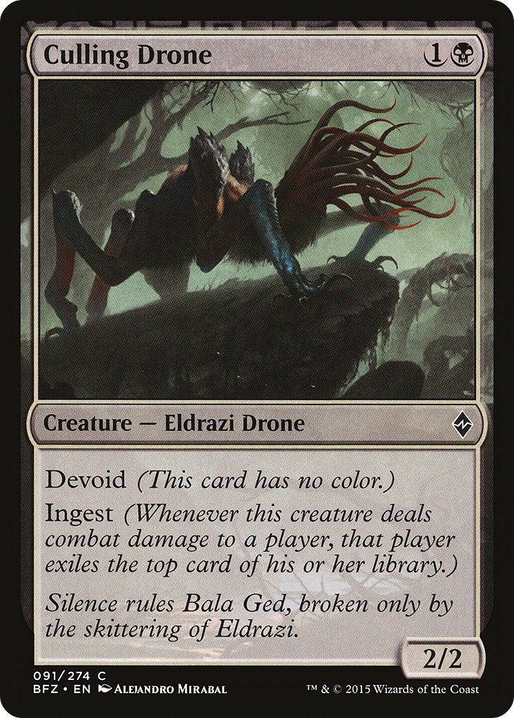 Culling Drone (BFZ-091)  Foil - Battle for Zendikar