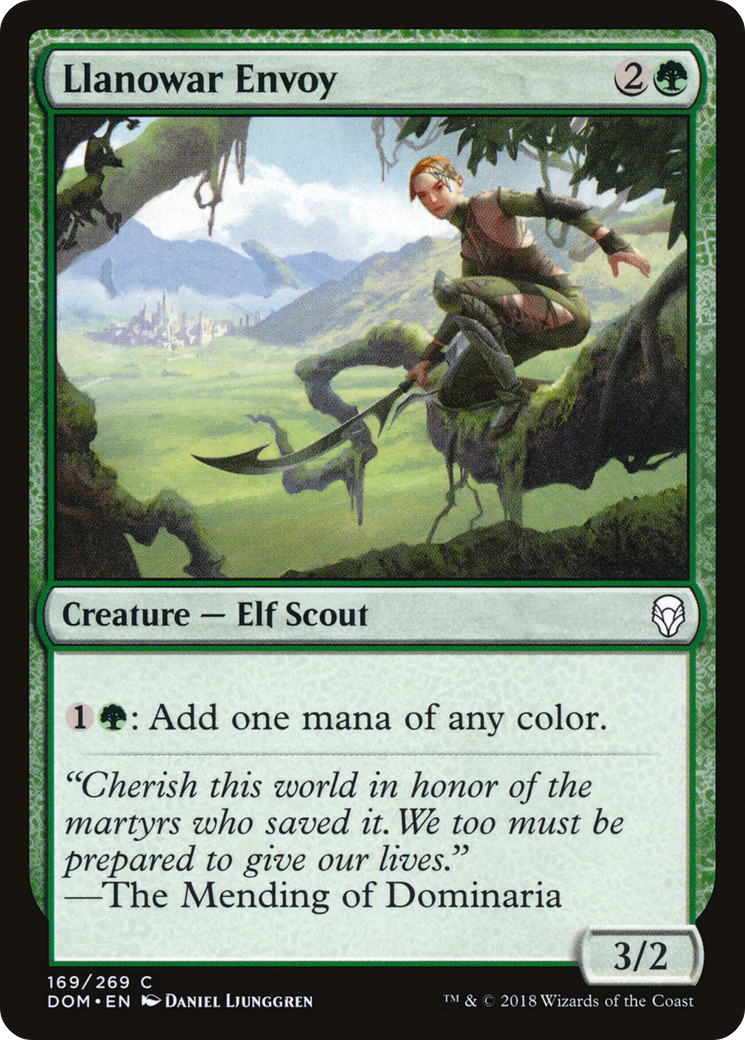 Llanowar Envoy (DOM-169)  - Dominaria