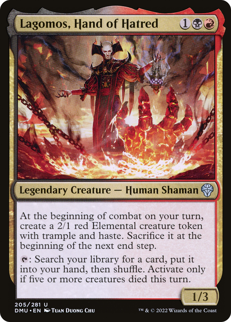 Lagomos, Hand of Hatred (DMU-205)  Foil - Dominaria United