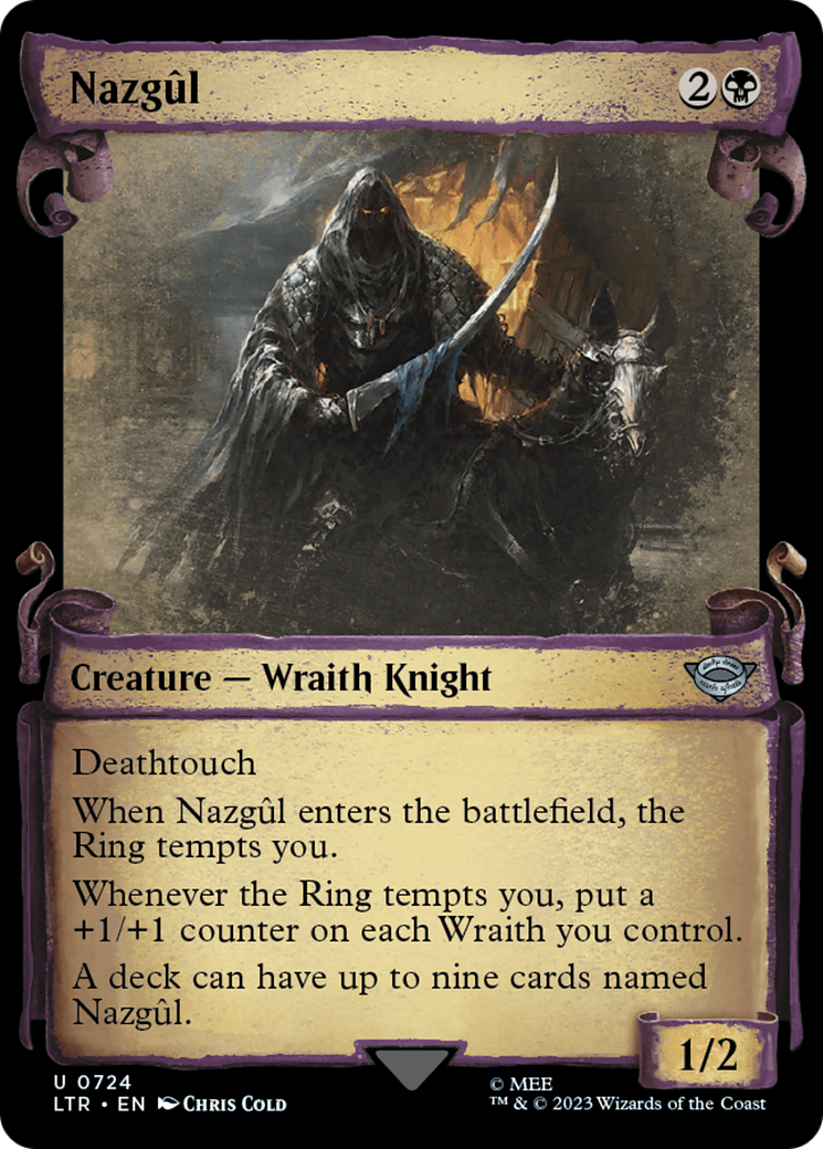 Nazgul (0724) (Showcase Scrolls) (LTR-724)  - The Lord of the Rings: Tales of Middle-earth: (Showcase)
