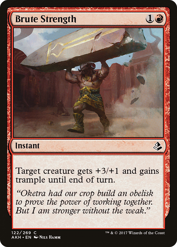 Brute Strength (AKH-122)  Foil - Amonkhet