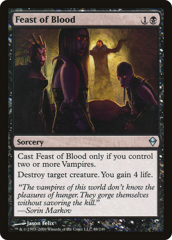 Feast of Blood (ZEN-088) - Zendikar Foil
