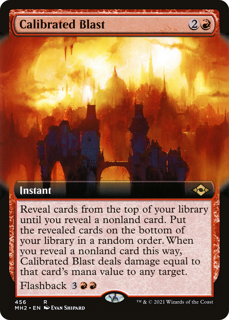Calibrated Blast (Extended Art) (MH2-456) - Modern Horizons 2: (Extended Art) Foil