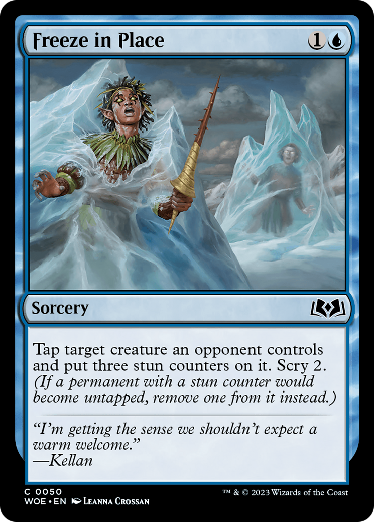 Freeze in Place (WOE-050)  Foil - Wilds of Eldraine