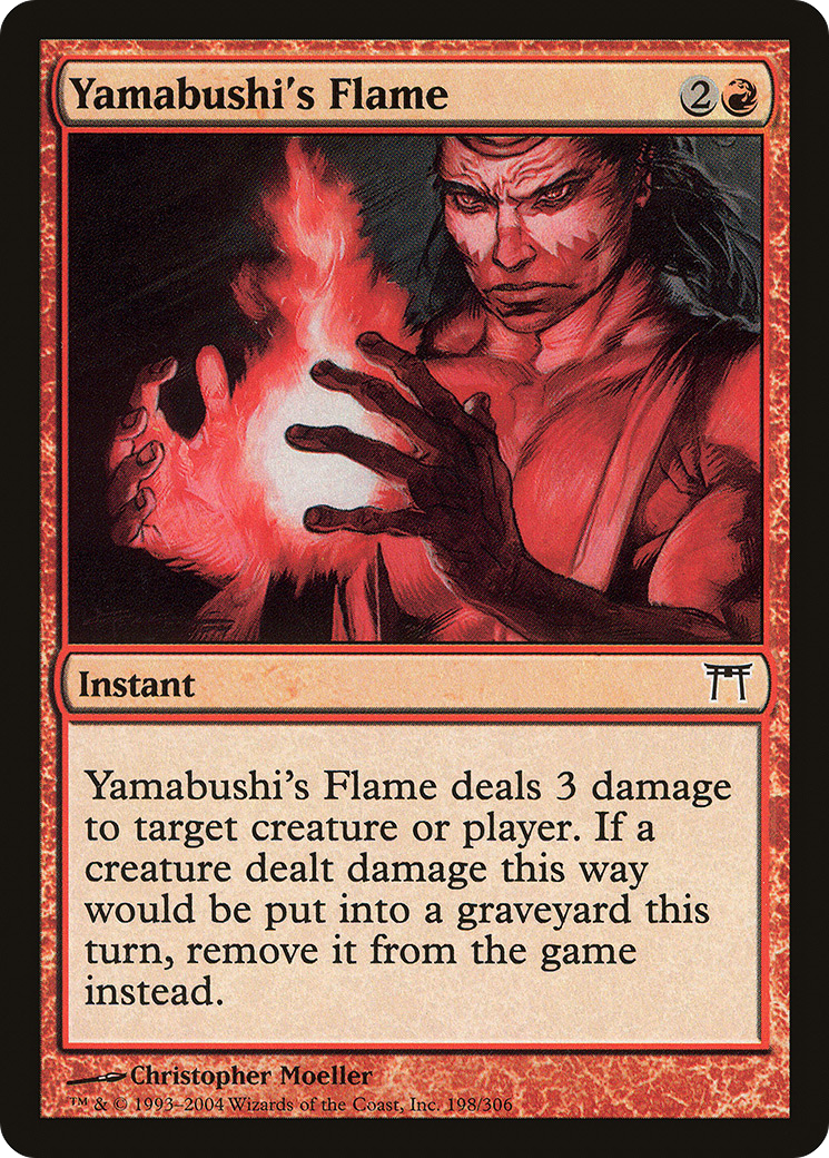 Yamabushi's Flame (CHK-198) - Champions of Kamigawa Foil