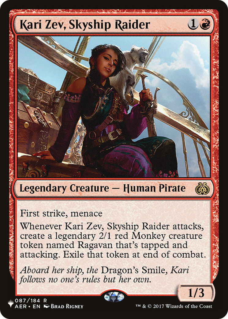 Kari Zev, Skyship Raider (LIST-AER-87)  - The List