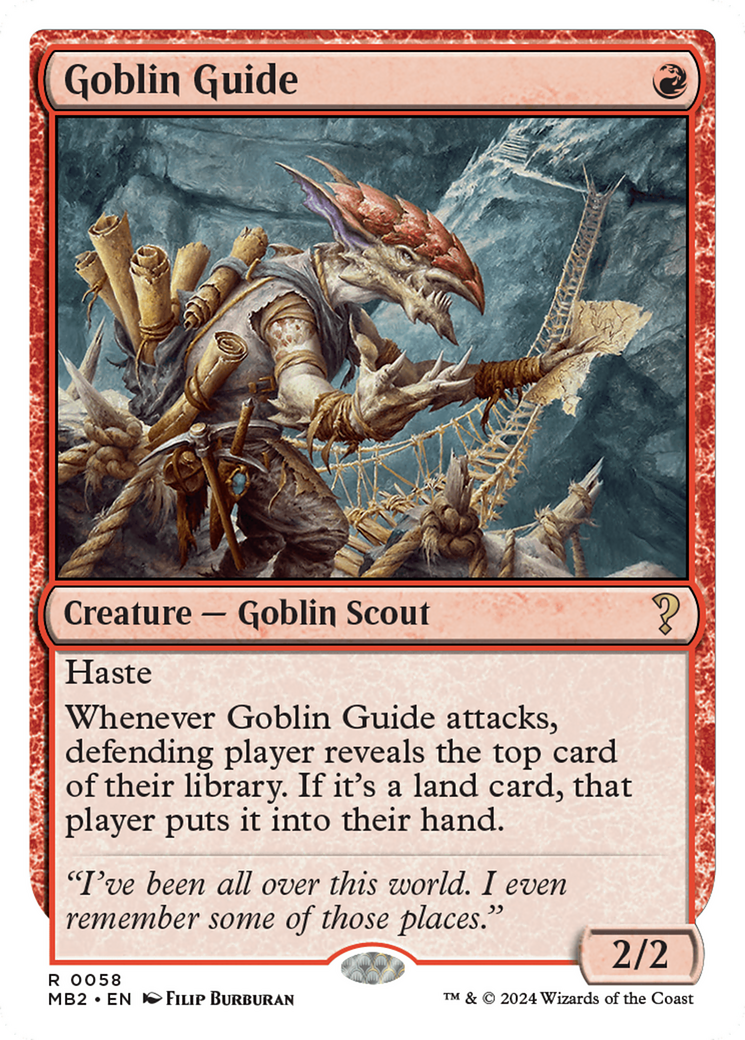Goblin Guide (White Border) (MB2-058)  - Mystery Booster 2
