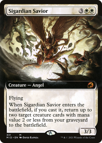 Sigardian Savior (Extended Art) (MID-331)  - Innistrad: Midnight Hunt: (Extended Art)
