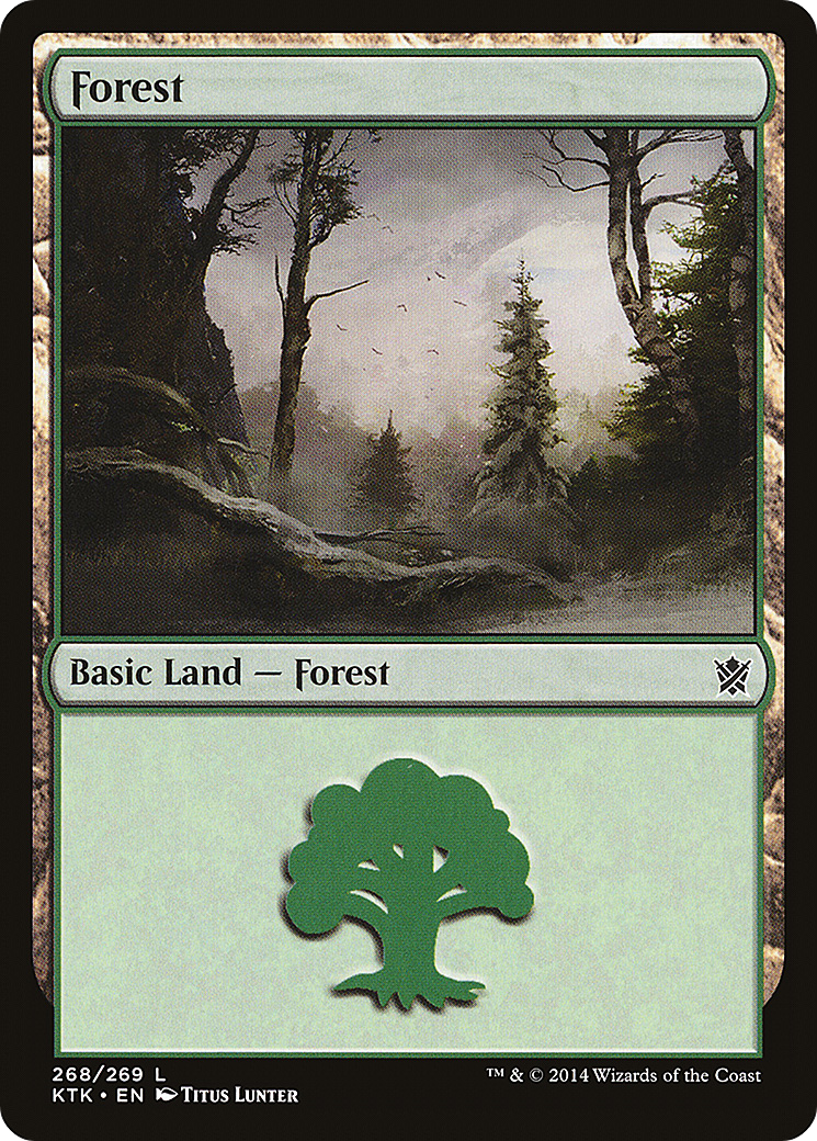 Forest (268) (KTK-268) - Khans of Tarkir Foil
