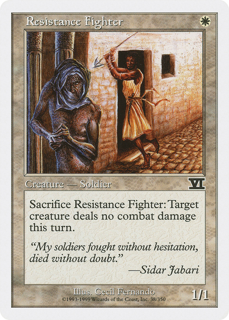 Resistance Fighter (6ED-038)  - Classic Sixth Edition