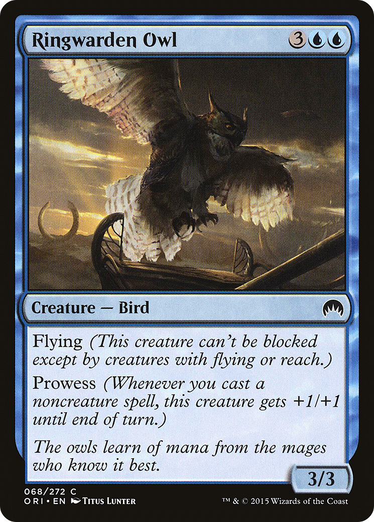 Ringwarden Owl (ORI-068)  Foil - Magic Origins