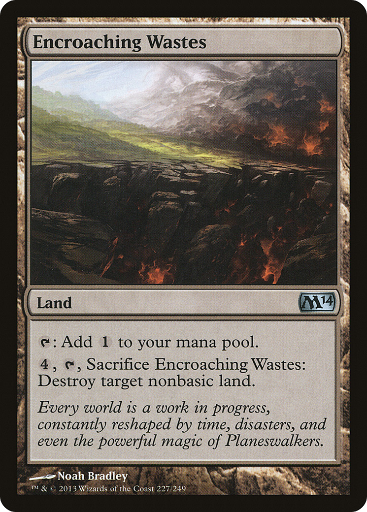 Encroaching Wastes (M14-227)  Foil - Magic 2014