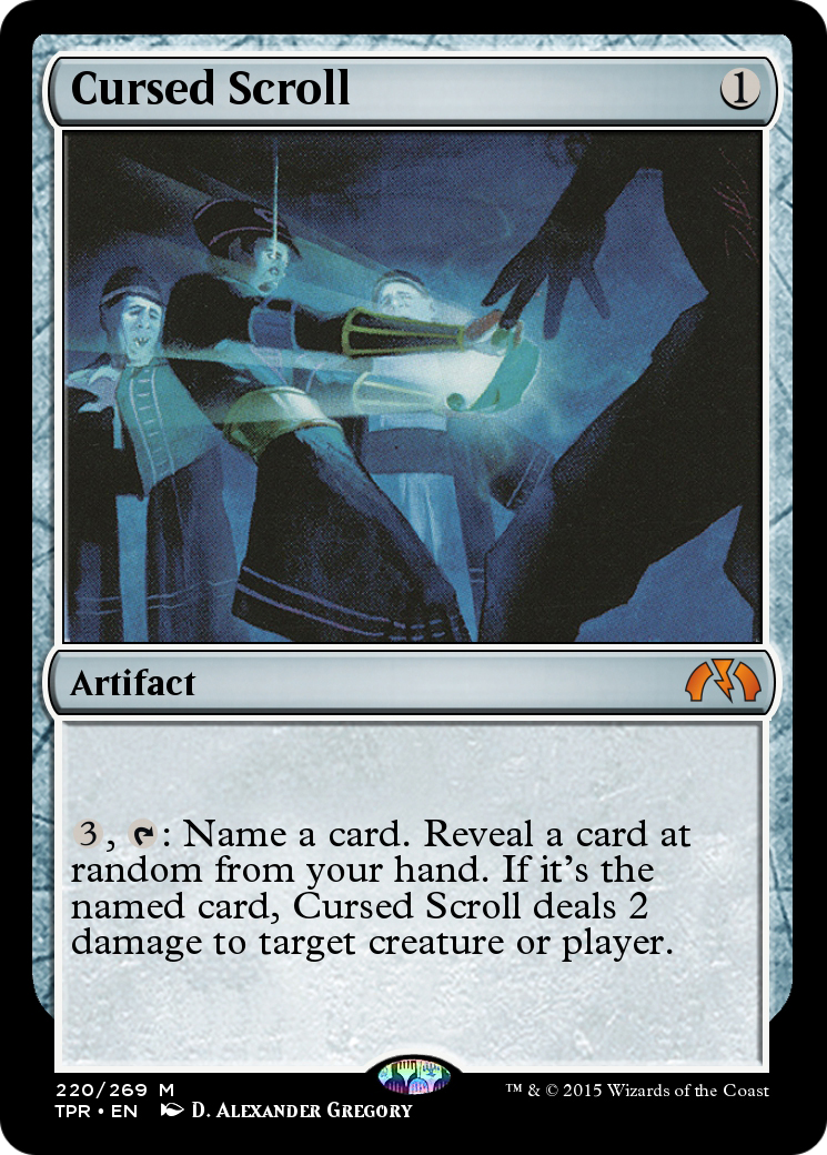Cursed Scroll (TPR-220)  Foil - Tempest Remastered