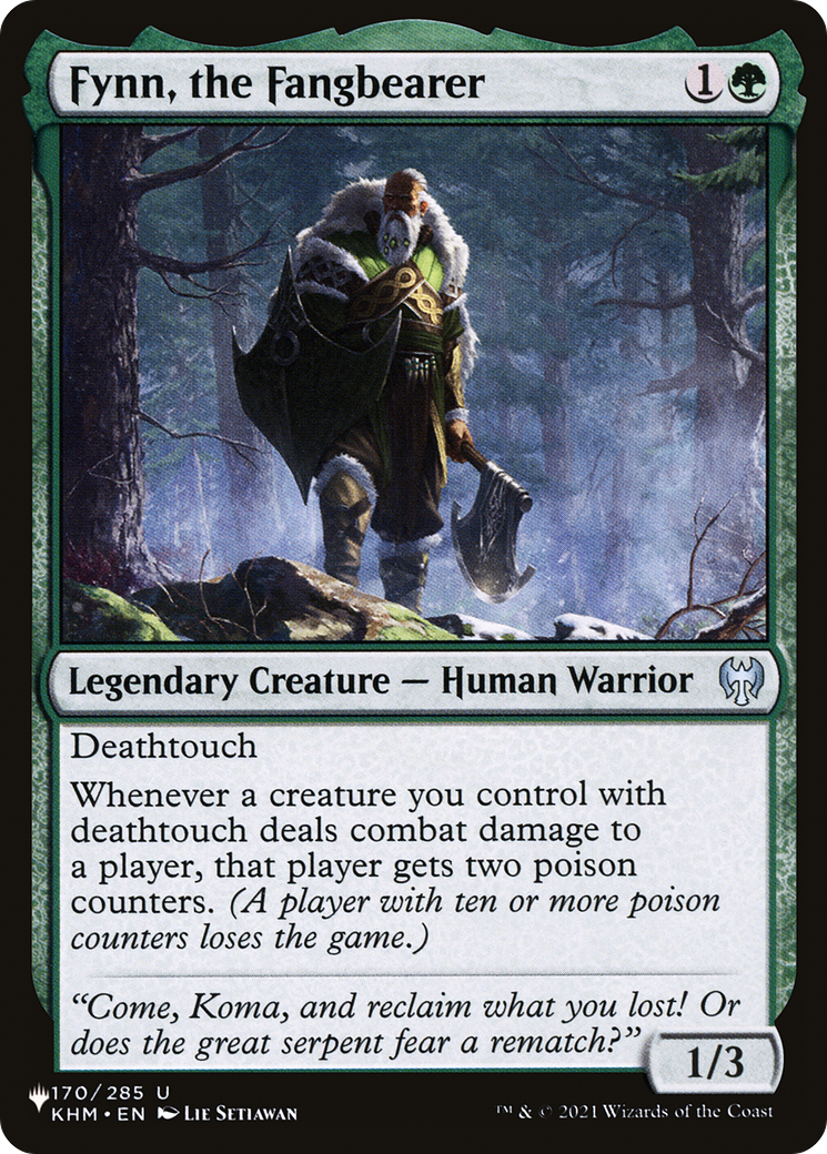Fynn, the Fangbearer (LIST-KHM-170)  - The List