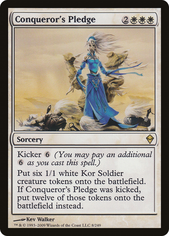 Conqueror's Pledge (ZEN-008) - Zendikar Foil