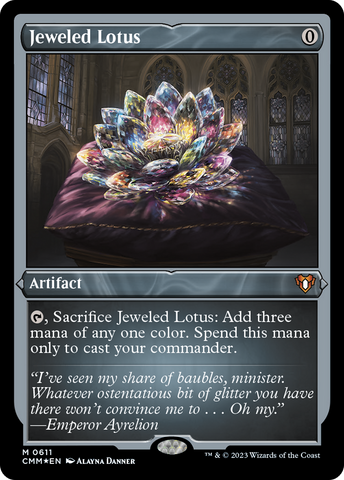 Jeweled Lotus (CMM-611)  Etched Foil - Commander Masters