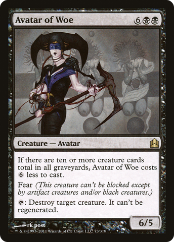 Avatar of Woe (CMD-073)  - Commander 2011