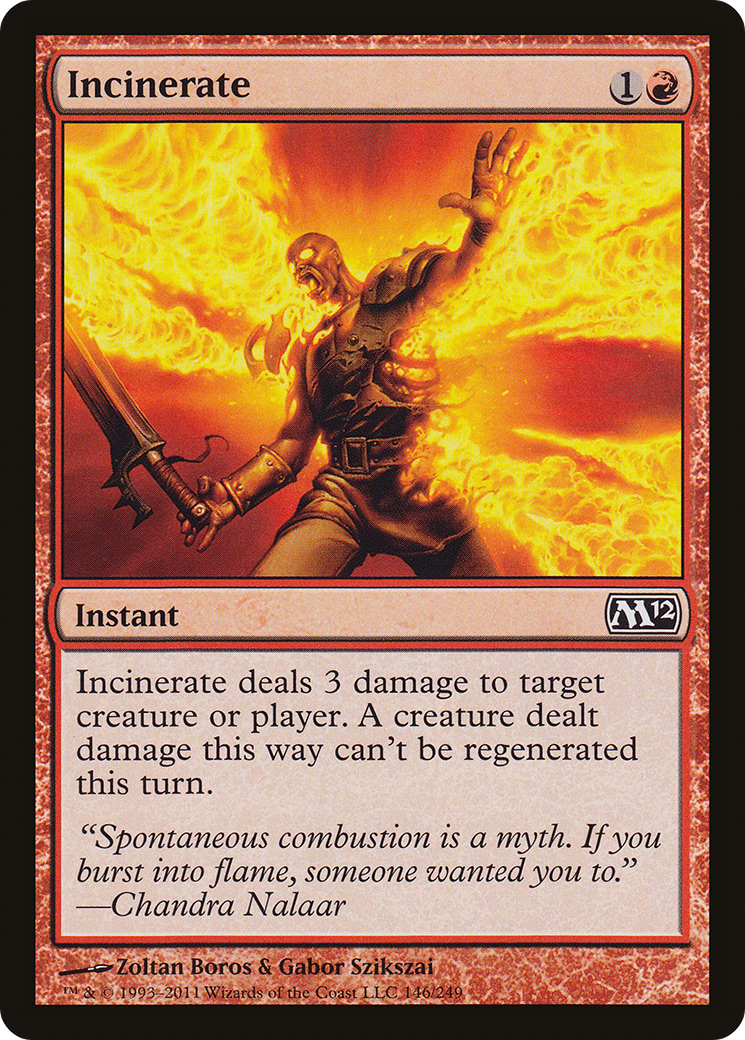 Incinerate (M12-146)  - Magic 2012