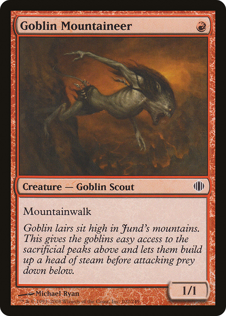 Goblin Mountaineer (ALA-102)  - Shards of Alara