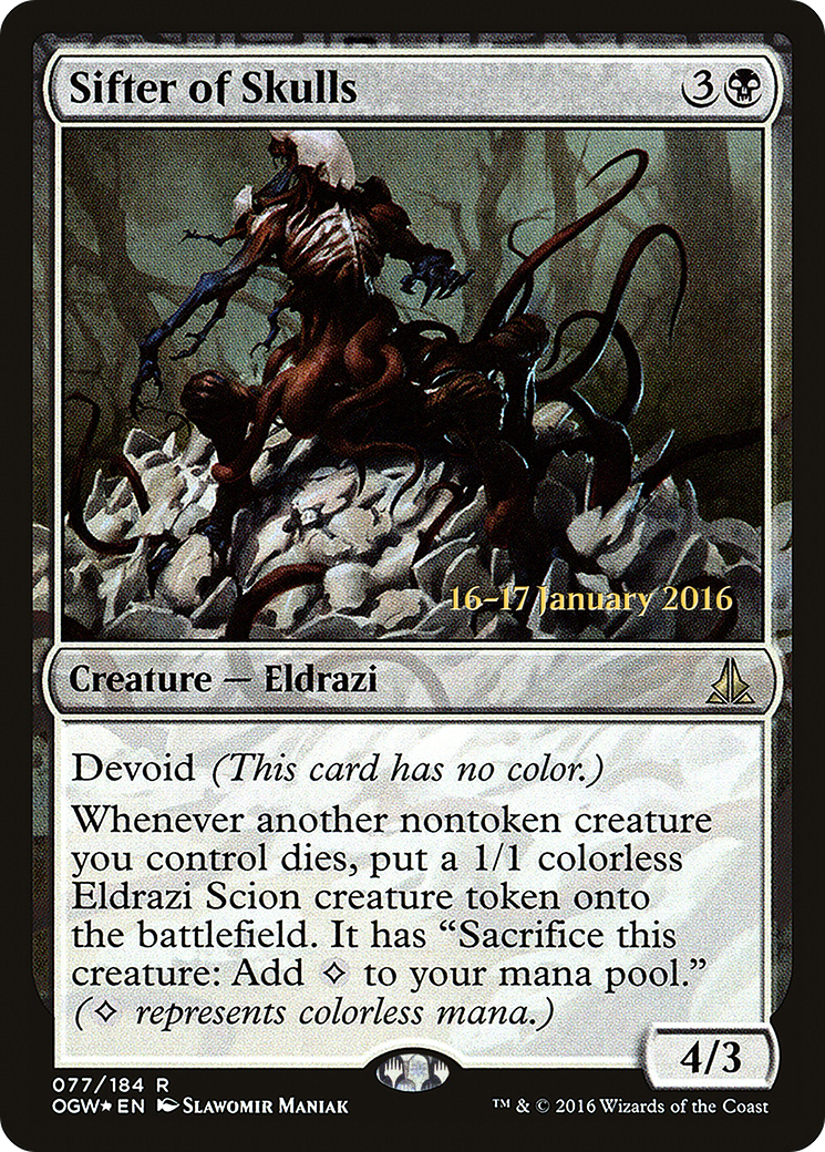 Sifter of Skulls (PRE-077)  Foil - Oath of the Gatewatch Promos: (devoid)