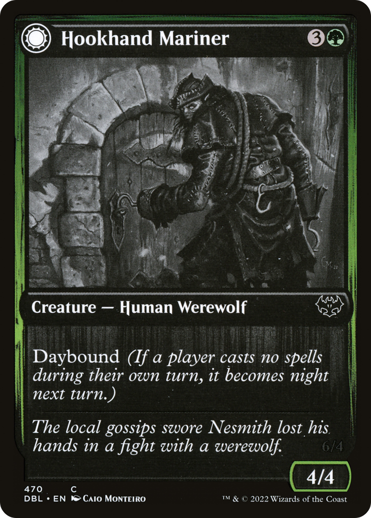 Hookhand Mariner (DBL-470)  Foil - Innistrad: Double Feature: (Double Faced Transform)