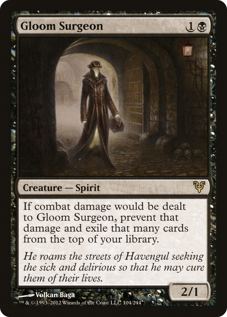Gloom Surgeon (AVR-104)  Foil - Avacyn Restored