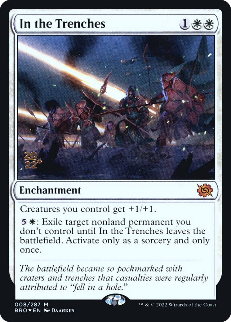 In the Trenches (PRE-008)  Foil - The Brothers' War Promos