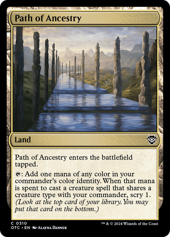 Path of Ancestry (OTC-310)  - Outlaws of Thunder Junction Commander