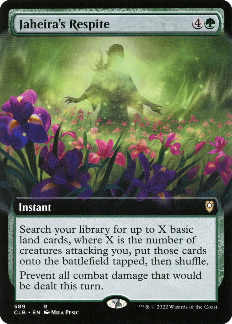 Jaheira's Respite (Extended Art) (CLB-589) - Commander Legends: Battle for Baldur's Gate: (Extended Art) Foil