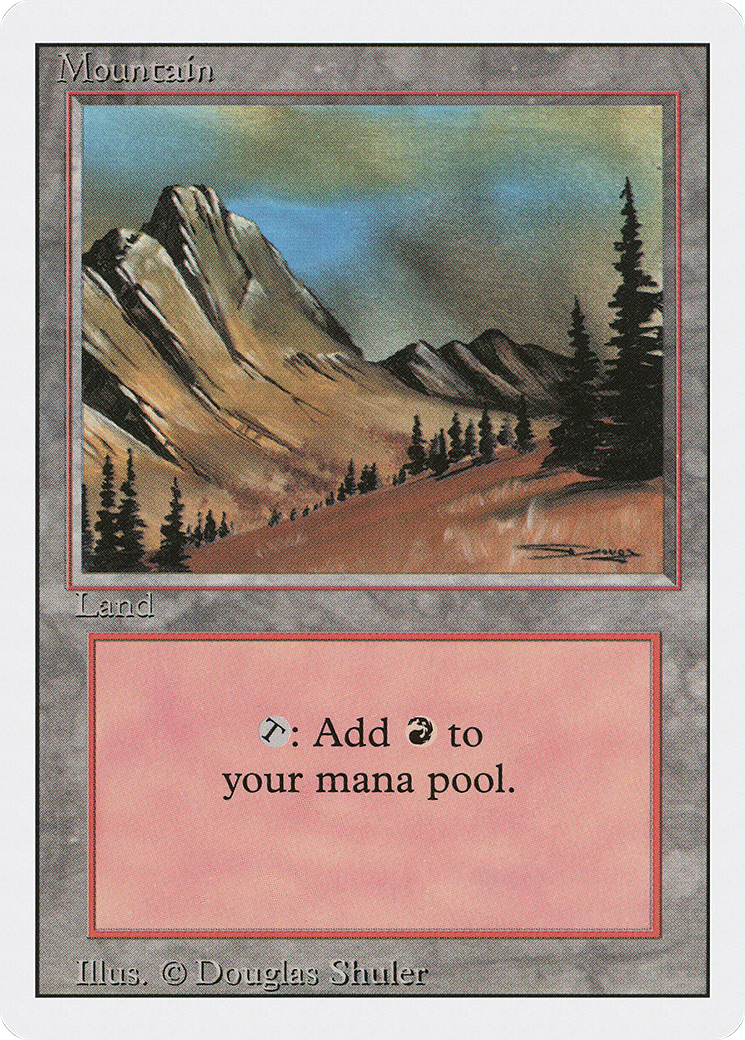 Mountain (C) (3ED-292)  - Revised Edition