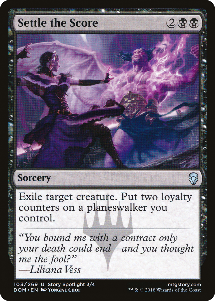 Settle the Score (DOM-103)  - Dominaria