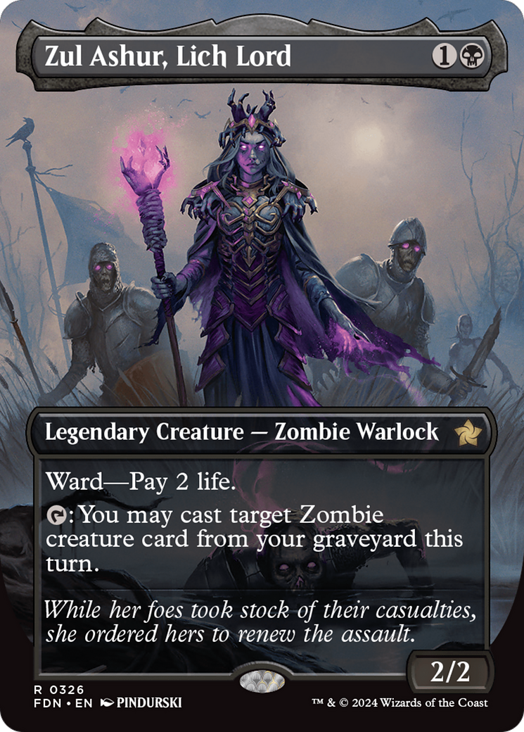Zul Ashur, Lich Lord (Borderless) (FDN-326)  - Foundations