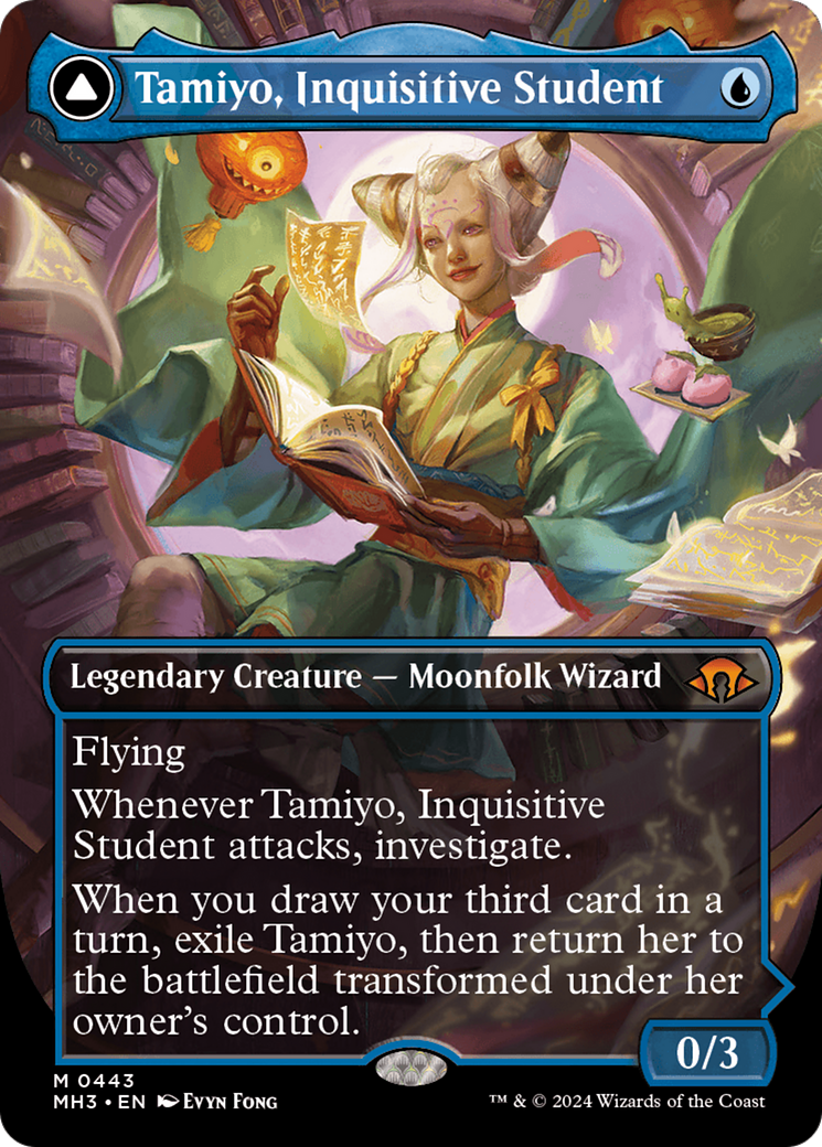 Tamiyo, Inquisitive Student (Borderless) (MH3-443)  - Modern Horizons 3