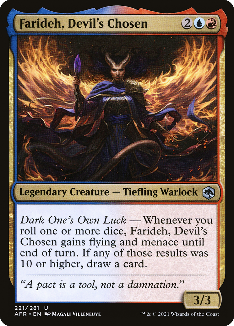 Farideh, Devil's Chosen (AFR-221)  Foil - Adventures in the Forgotten Realms
