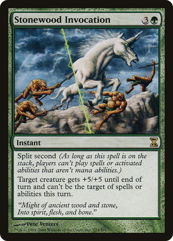 Stonewood Invocation (TSP-223)  Foil - Time Spiral