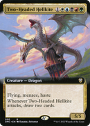 Two-Headed Hellkite (Extended Art) (DMC-090)  - Dominaria United Commander: (Extended Art)