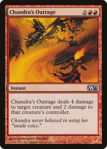 Chandra's Outrage (M12-125)  Foil - Magic 2012