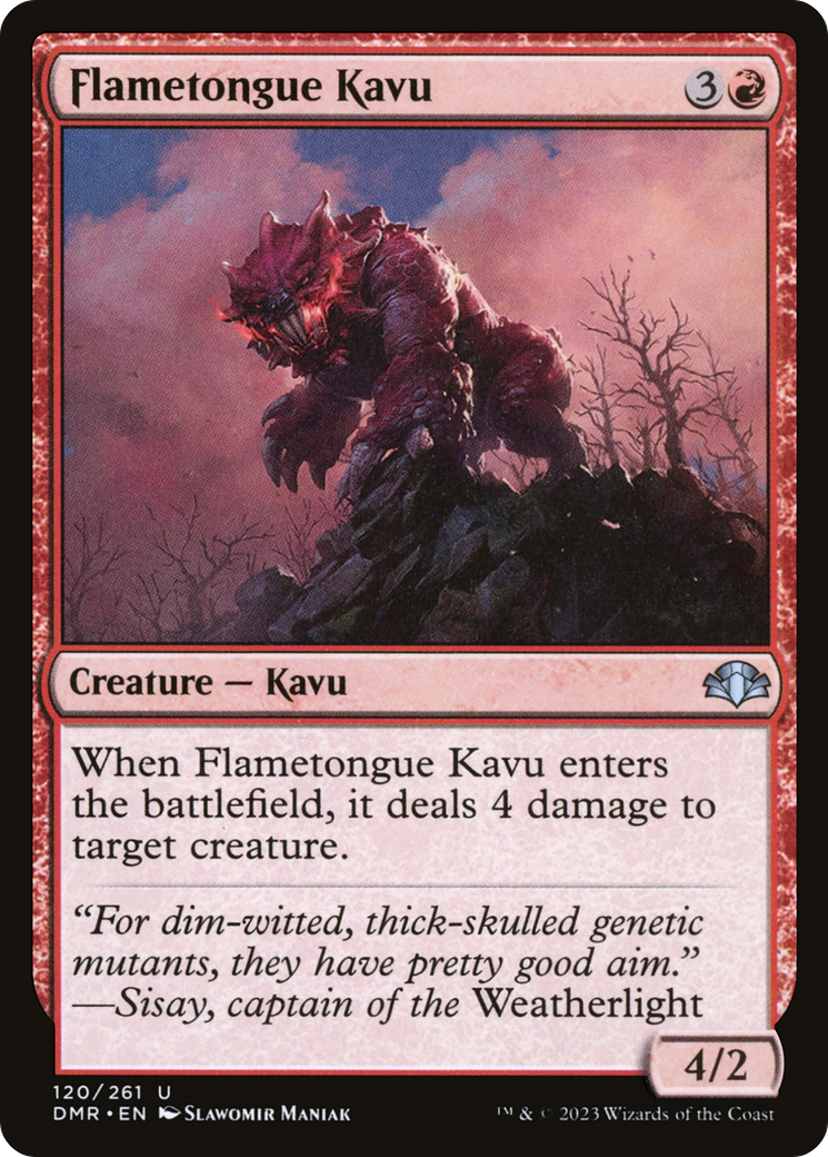 Flametongue Kavu (DMR-120)  - Dominaria Remastered